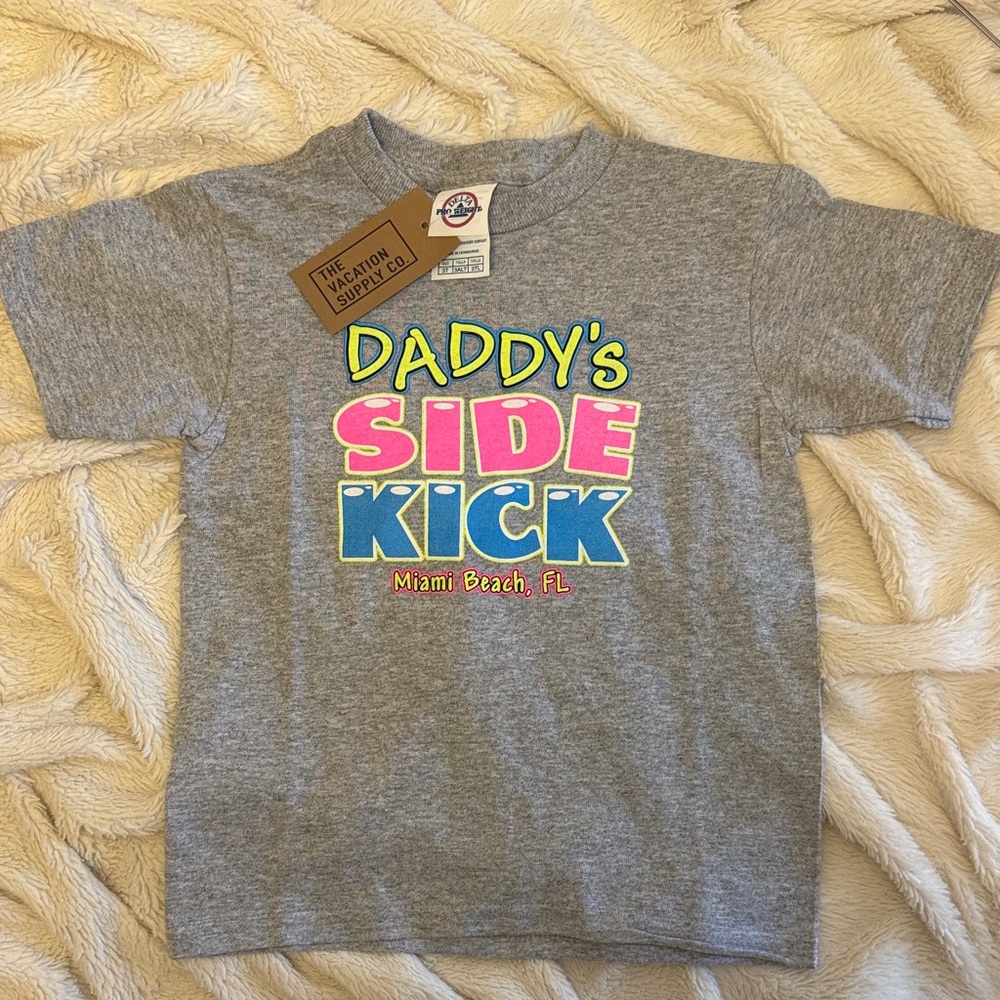 Miami Beach Kids T-Shirt - Daddy's Sidekick. New with tag